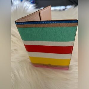 kate spade striped passport holder